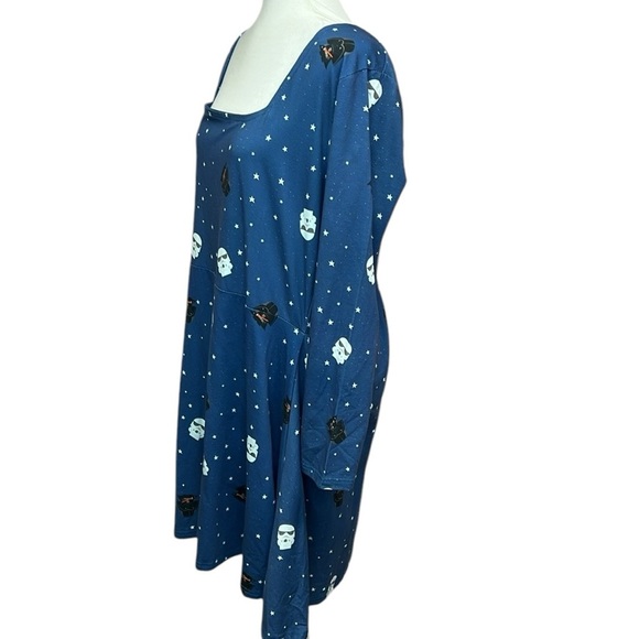 Star Wars Blue Long Sleeve Dress - Picture 4 of 6